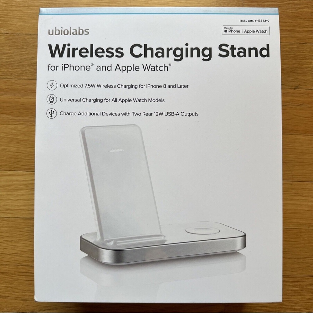 Ubiolabs Wireless Charging Stand for iPhone and Apple Watch